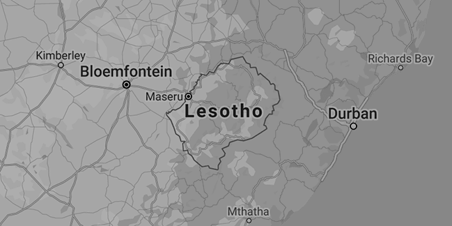 Lesotho map