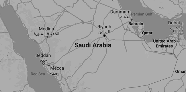 Saudi Arabia map