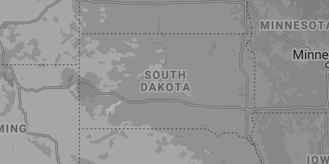 South Dakota map