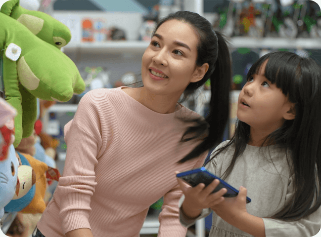 Children's Toys and Clothes Shoppers